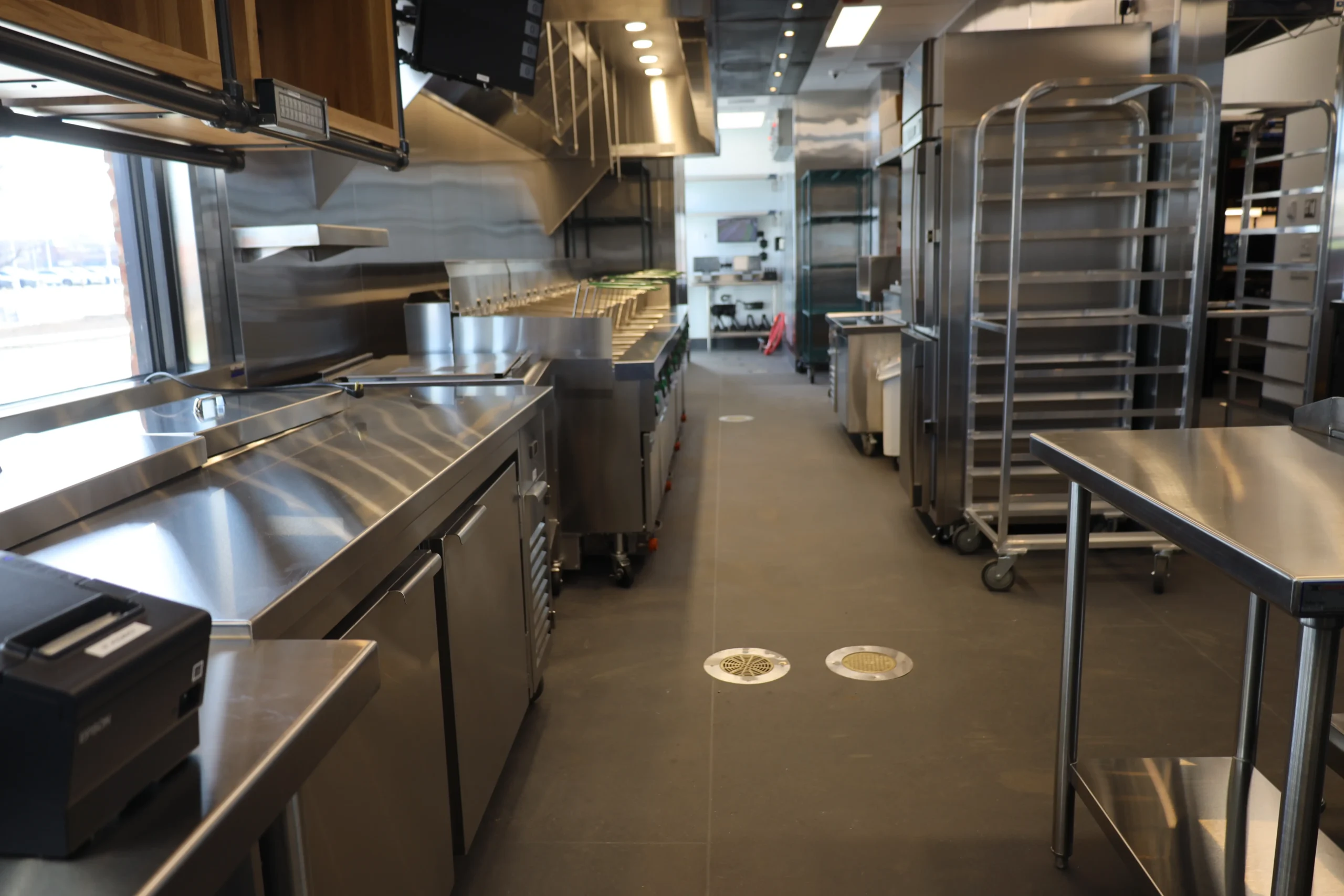 Eco-Grip flooring installed in a national quick service restaurant commercial kitchen