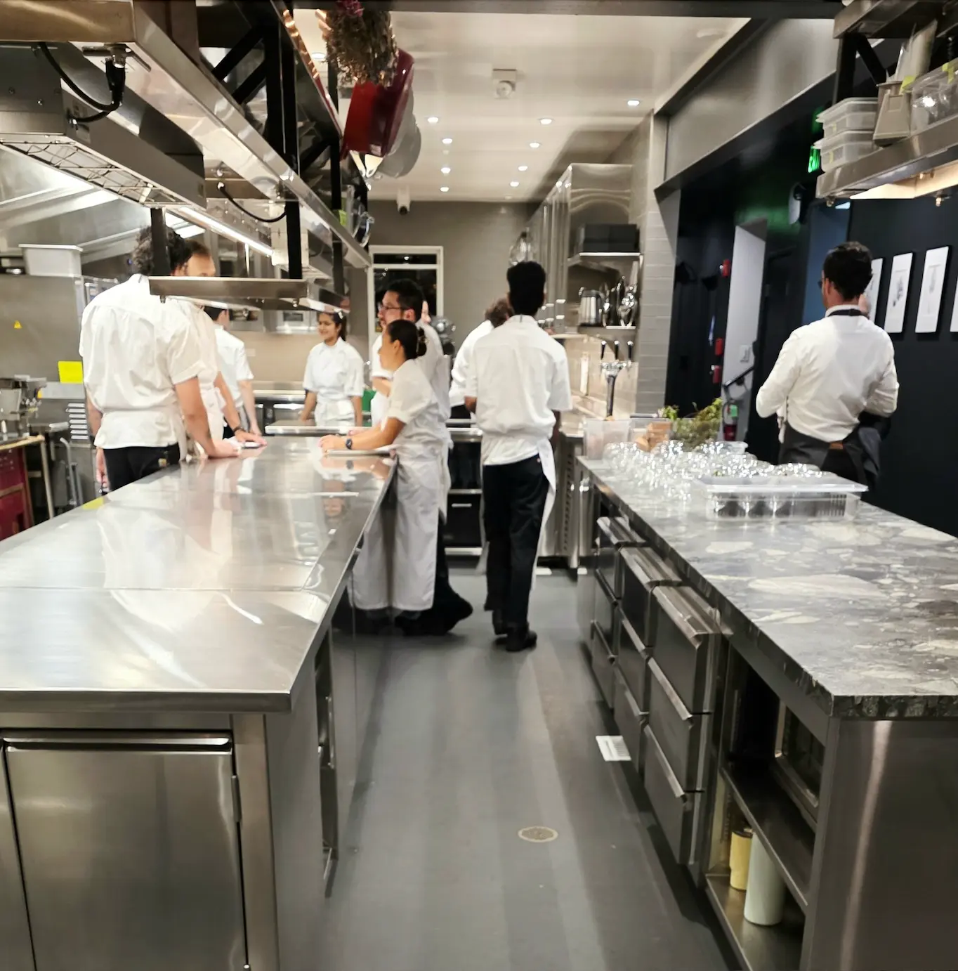 Eco-Grip flooring at Michelin-starred Enclos restaurant in Sonoma California